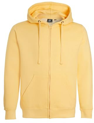 Imporio 11® Women Ladies Plain Oversized Hoodie Top With Zip Hoodies Sweatshirt Top Jumper Fleece Jacket Hoodies UK 8-24 (UK, Numeric, 22, 24, Regular, Regular, Lemon Drop)