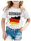 Children's T-Shirt Germany Football Shirt 2024 Fan Shirt Germany Shirt Oversized T-Shirts Short Sleeve Tops Crew Neck Summer Casual Loose Tops Tees for Girls Boys, White #2, 10-11 Years