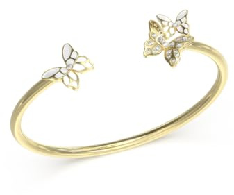 GUESS Armband mit Schmetterlingen für Damen JUBB04103JWYGWHS, Metall
