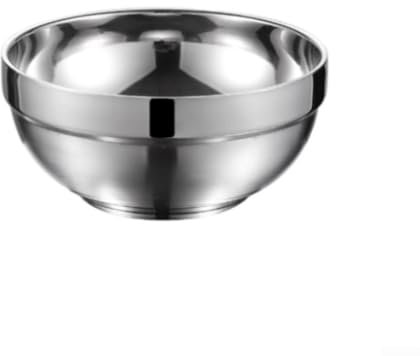Advokingtap Saladier isotherme en acier inoxydable à double paroi pour service profond de vaisselle (15 cm)