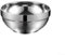 Advokingtap Saladier isotherme en acier inoxydable à double paroi pour service profond de vaisselle (15 cm)
