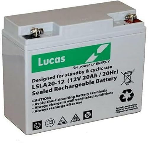 LUCAS 12V 20AH RECHARGEABLE BATTERY