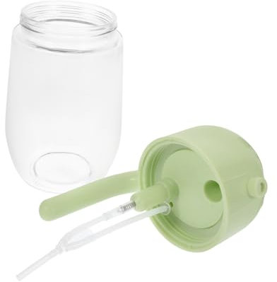 Cabilock Botella Rociadora De Aceite De Vidrio Para Cocina Pulverizador De Aceite Color Verde Para Rociar Ensaladas y Cocinar