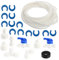 1 Plumbing Set Fridge Installation Kit Ice Maker Water Line Kit Refrigerator Pipe for Water Purifier Ice Maker Connection Kit Hose for Water Filter White Abs RORPOIR
