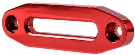 Guide-Câble de Treuil de Style Hawse, Accessoires de Guide-Câble de Treuil 124 Mm Remplacez Le Guide-Câble en Métal Facile à Installer Robuste Universel pour Câble de Treuil Synthétique, Rouge