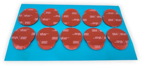 3M Klebeband doppelseitige Klebepads Klebeband VHB 5952 EXTRA STARK mit Abziehlasche (30mm Durchmesser - 10 Stück)