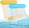 GOLDGE 2Pcs Hamaca de Agua, 4 En 1 Colchoneta Piscina con Bomba de Aire Hinchable para Adultos Plegable Flotador Piscina Tumbona Hinchable