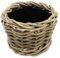 Spetebo Rattan Pflanztopf mit Kunststoff Einsatz - 17 x 14 cm - Garten Deko Blumenkorb Shabby Natur - Drypot Weide Flechtkorb Pflanzen Behälter Blumen Kübel