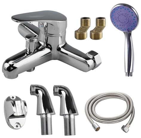 oupados Robinet Baignoire avec Douchette Mitigeur Baignoire Mitigeur Douche pour Baignoire