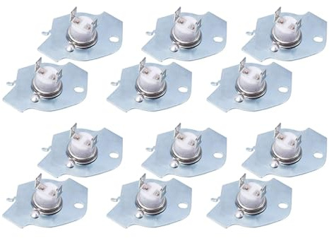 12 fusibles térmicos para secadora de ropa 3977393 3977394 compatibles con secadora Whirlpool 3HLER5437JQ0/2/3
