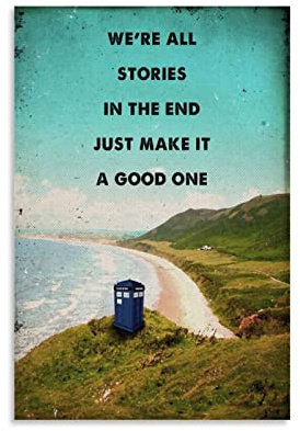 SDYYFF Leinwand Druck Poster 60 * 80cm Senza Cornice Dr Who Tardis Movie Art Retro Poster da viaggio Pittura decorativa Home Decor Poster vintage da collezione