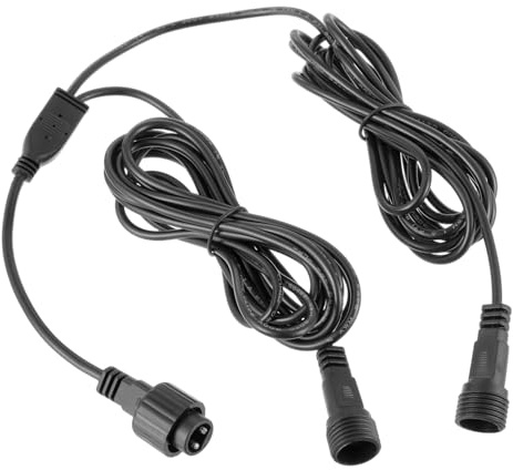 HUAREW Cavo di Prolunga per Luci di Natale, Cavi di estensione da 1 in 2, 2 Pin Connettore IP65 Impermeabile per Catena Luminosa Esterno, Luci a Globo G40, a Ghiacciolo e da Giardino
