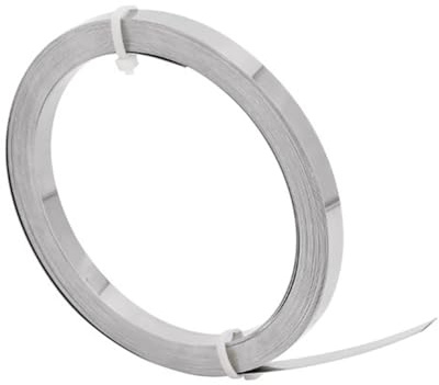 Filo piatto in nicromo, Filo riscaldante piatto in nicromo, larghezza 2 mm, spessore 0,15 mm/0,2 mm, lunghezza 5 m(Thickness:0.15Mm)