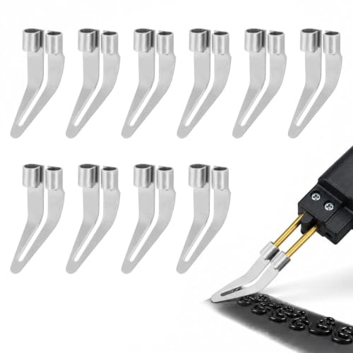 Livawnd 10pcs Smooth Heads for Plastic Welding Tool 45 Degree Elbow Smoothing Heads Welding Tips Soldering Repair Tool