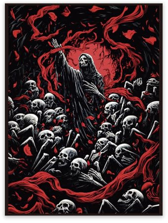 UAONO MTG Kartenhüllen 100 Stück – Death – Art Sleeves | Klare Vorderseite & matte strukturierte Rückseite – Kartenhüllen für Magic: The Gathering, Basic-Lands-Serie