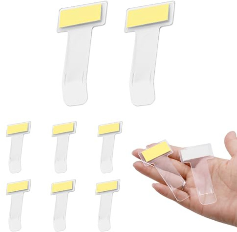 8 Pezzi Porta Biglietti Parcheggio | Clip Parabrezza Trasparente con Adesivo Rinforzato | Supporto Universale per Grattini, Permessi e Documenti Auto | Morsetto Invisibile Anti-Caduta