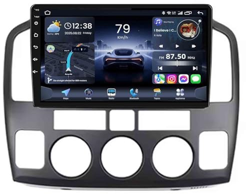 Android Radio de Coche para Suzuki Vitara Grand XL-7 2001-2006 con 9 Pantalla Táctil WiFi GPS CarPlay Android Auto Inalámbrico Bluetooth Manos Libres Auto(A,4core (2G+32G))