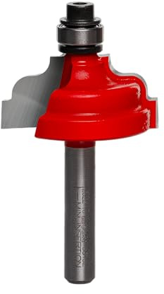 Freud 38-452: 1-1/4 (Dia.) Double Fillet Ogee Bit with 1/4 Shank, One Size, Perma-Shield Coating Red