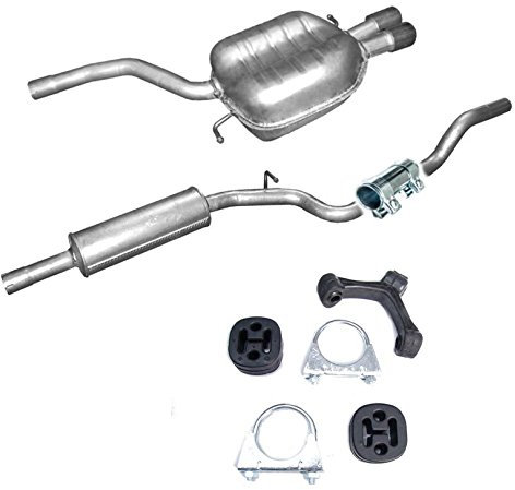 Auspuff Mittelschalldämpfer +Endschalldämpfer + Montageware Neuware (passend für das angegebene Fahrzeug,siehe Artikelbeschreibung)