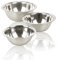 URBN-CHEF Set of 3 Stainless Steel Deep Mixing Bowls