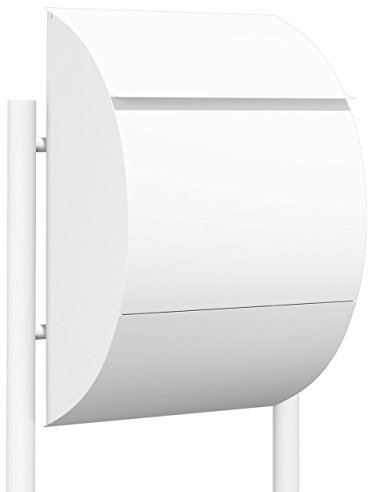 Standbriefkasten, Design Briefkasten Jumbo Weiß - Bravios