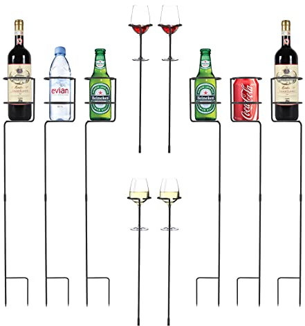 Urban Deco Strapazierfähiger Getränkehalter für den Außenbereich, 10 Stück, Heringe, Strand-Getränkehalter für Hof