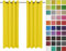 Rollmayer Vorhänge Schal mit Ösen Kollektion Vivid (Gelb 5, 135x260 cm - BxH - 2 er Pack) Blickdicht Uni einfarbig Gardinen Schal für Schlafzimmer Schal