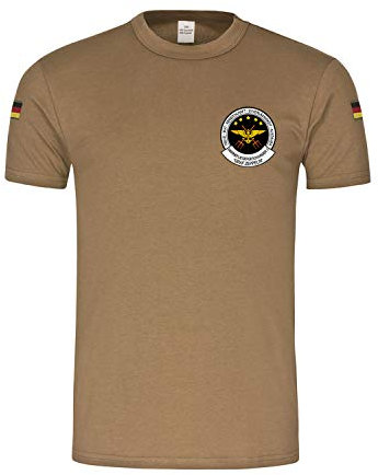 T-Shirt di BW Tropen MFG 3 Naval Aviation Naval Aviation Squadron Nordholz #33541, Taglia:S, Colore:Cachi