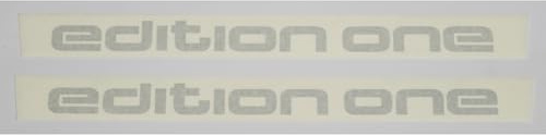 Audi 82B064317X7K Dekorfolie Edition one Schriftzug Design Folie, Silber