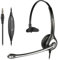 Wantek Mono-Headset mit Mikrofon für Laptop, PC-EIN-Ohr-Kopfhörer 3,5mm Klinke & 2,5mm Adapter,Geräuschunterdrückung,Lautstärkeregler für Callcenter, VoIP Softphone,Skype,Home Office,Klarer Chat