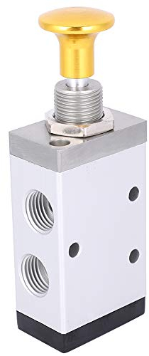 Oumefar 2 Position 5 Wege Handsteuerungs Druckventil G1/8 Auslass G1/4 Einlass Handzug mechanisches Ventil Rundes Luftsteuerventil Handbetätigtes pneumatisches Ventil