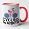Cycling Wanker - Funny Cycle / Bike Riding Mug (Red)