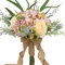 LESING Ramos de Boda para Novia, Ramo de Rosas Artificiales, Hecho a Mano, románticos, Ramos de Boda para Novia, Dama de Honor, con Flores (Ramo de Rosas Rosado)