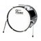 Fame First Step Bass Drum 20x16, Piano Black, Mischholz Kessel, Aluminium Hardware, Stahl Spannreifen, Vorgedämpftes Fell, Ideal für Schlagzeug Anfänger
