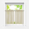 HeichkelL Scheibengardinen 2er Set Kurzstores Landhausstil Halbtransparente Bistrogardine Leinenoptik Kleinfenster Gardinen Küche Sand BxH 66x61 cm*2