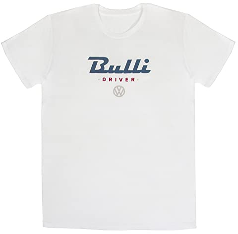 BRISA VW Collection - Volkswagen T-Shirt Unisex-Kurzarm & Rundkragen mit T1 Bulli Bus Motiv aus Baumwolle ohne Seitennähte (S-XXL)