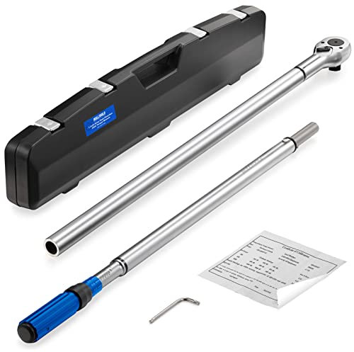 BULLTOOLS 2,5 cm (1 Zoll) Drehmomentschlüssel, verstellbarer Drehmomentschlüsselsatz mit Sechskantschlüssel, 271-1356,7 Nm