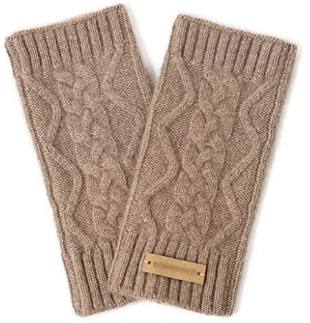 Herren-/Damen-Winterhandschuhe Womens Winter Warm Cashmere Gestrickte Armwärmer Einfache Hautfreundlich Weiche mit Musterhülse Handschuhe Handgelenkwärmer mit Daumenloch Winter warme Handschuhe