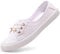 Harvest Land Womens Canvas Shoes Low Top Flat Gym Sports Pumps Trainers Lace Up Flat Ladies Girls Fashion Pumps White UK 5