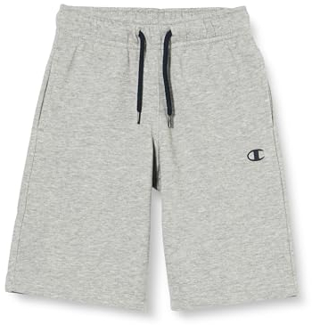 Champion Jungen Legacy Basics B-Bermuda Shorts, Helles Heather Grey, 11-12 Jahre