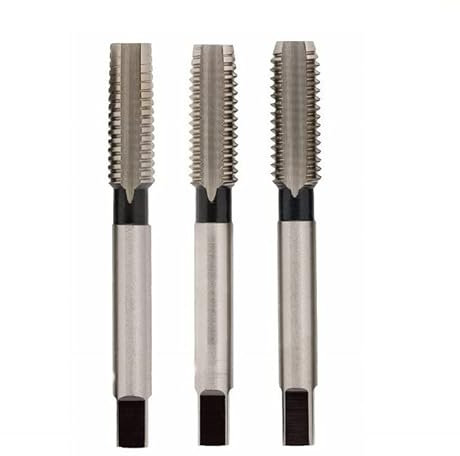 BSW Whitworth Lot de 3 tarauds 2,5 cm x 8 TPI – Conique, intermédiaire, bouchon/bas