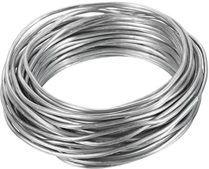 PATIKIL 2.5mm Bonsai Training Draht Blumig Draht Vorbauten Eloxiert Aluminum Baum Draht 32.8 Füße Gesamte für Gartenarbeit Astfixierung Silber Ton
