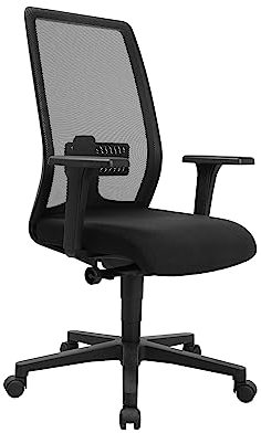 Topstar EUROSTAR 200 Bürodrehstuhl, Kunststoff, Schwarz/Schwarz, Standard