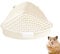 toilette pour lapin | Bac à litière triangulaire pour chat avec grancapacité et haute protection contre les projections d'eau | Toilettes d'angle pour animaux compagnie - Litière