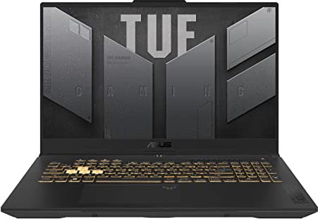 ASUS TUF F17-TUF707VU4-HX073W PC Portable Gamer 17 Full HD 144Hz (Intel Core i9-13900HRTX 4050 6 GB TGP140W 32Go RAM DDR4 1TO SSD MVMe M.2 PCIe4, Windows 11Home Clavier AZERTY Rétroéclaire RGB