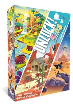 Asmodee - Unlock! Kids: Geschichten der Vergangenheit, Escape Room für den Tisch, 6+ Jahre, italienische Ausgabe