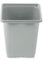 9cm Square Plastic Plant Pots - Grey (100)