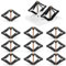 WeddHuis 10 PCS Montaggio A Parete Scatola Strumento di Riparazione Tipo Interruttore Cassette Riparatore Supporto Scatola Riparazione Asta Supporto Attrezzo per la Riparazione della Scatola