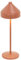 Zafferano, Lampada Amelie, Lampada da Tavolo Ricaricabile e Senza Fili con Controllo Touch, Adatta per Salotto ed Esterni, Dimmer, 2200-3000 K, Altezza 34 cm, Colore Terracotta