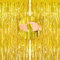 G2PLUS Glitzer Lamettavorhängen Gold, Metallic Lametta Vorhangs, 2 Stück Glitzernde Vorhänge für Party, Lametta Dekovorhänge für Geburtstags, Themenparty, Weihnachten Deko